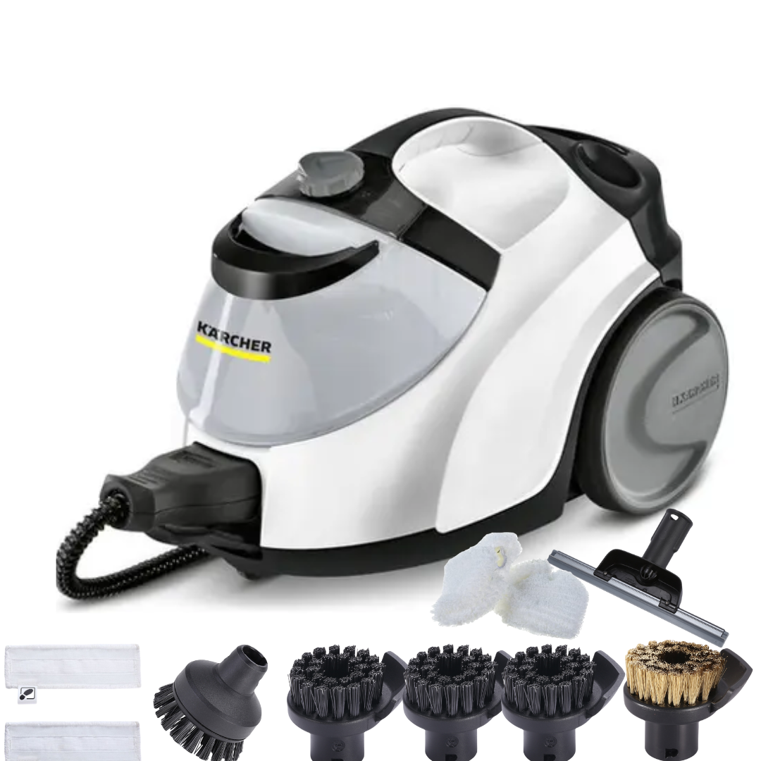 

Пароочиститель Karcher SC 5 EasyFix белый, SC 5 EasyFix+10 насадок IVAHAVI