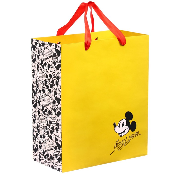 Пакет ламинированный вертикальный, 23 х 27 х 11 см Mickey mouse Микки Маус
