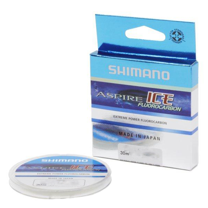 

Леска флюрокарбоновая Shimano Aspire Ice Fluorocarbon 0,145 мм, 30 м, 1,80 кг, clear