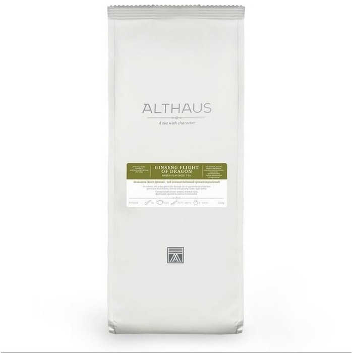 

Ароматизированный зеленый чай Althaus Ginseng Flight of Dragon 200гр