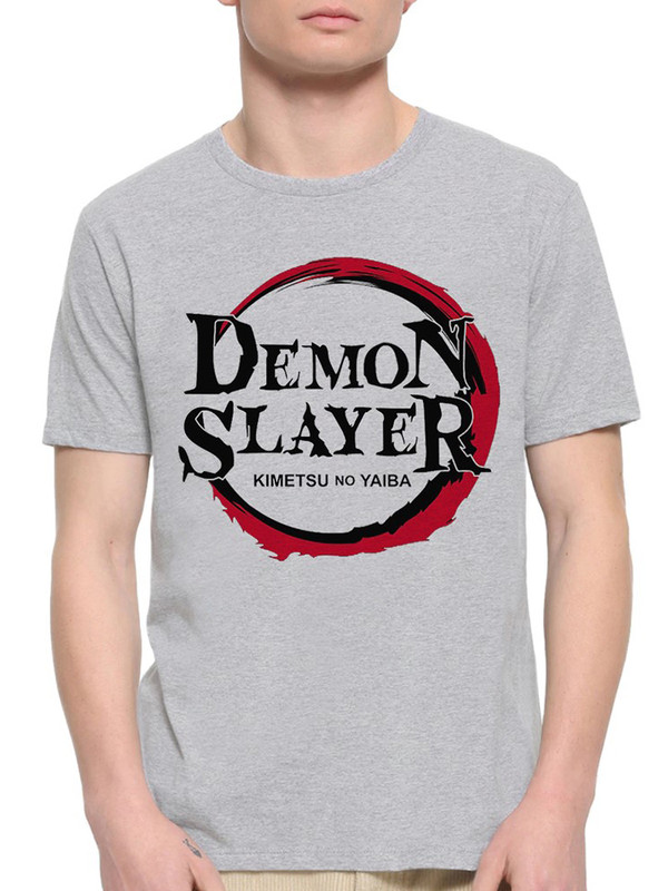 

Футболка мужская DreamShirts Studio Аниме Клинок, рассекающий демонов 178-2 серая 2XL, Серый, Аниме Клинок, рассекающий демонов 178-2