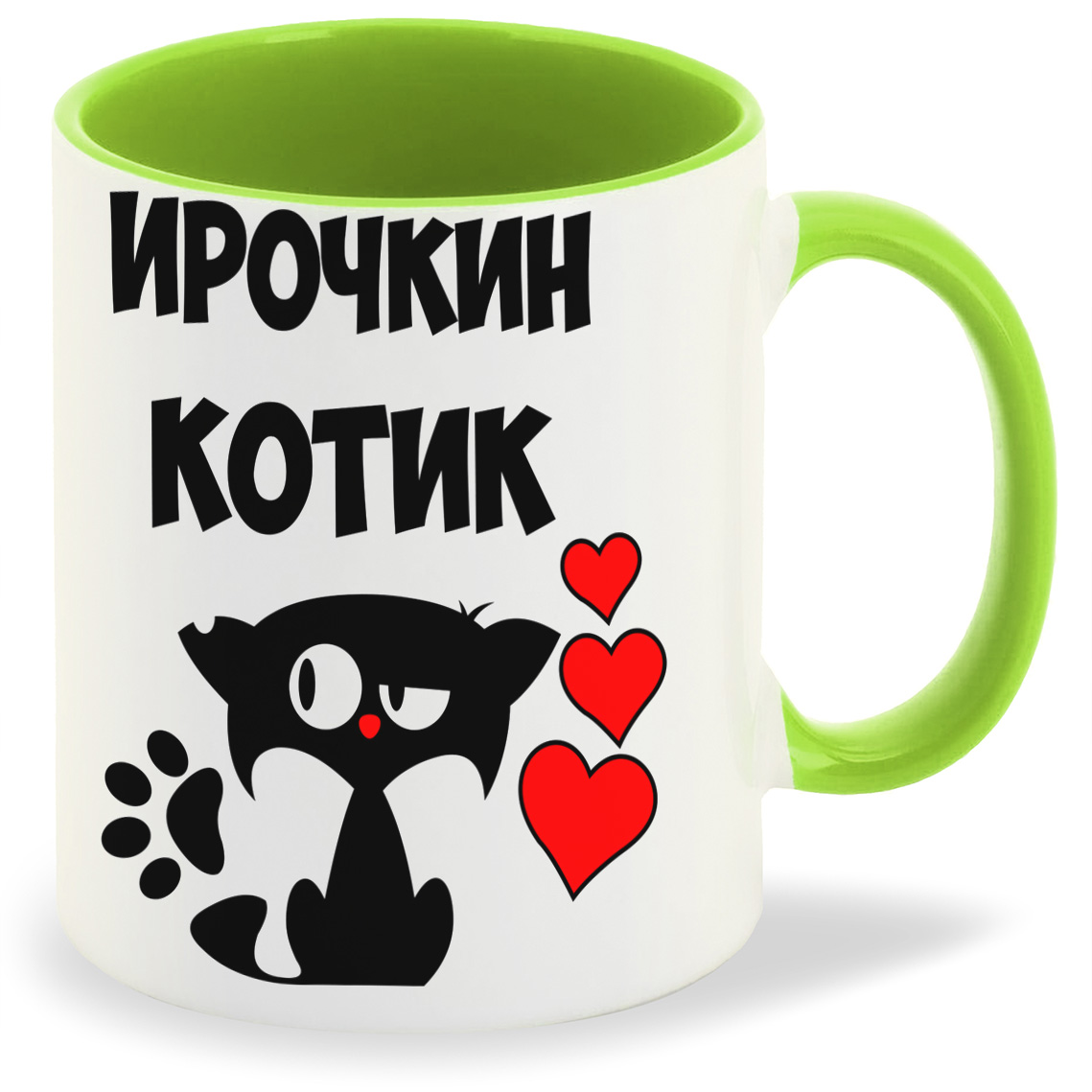 

Кружка CoolPodarok Ирочкин котик, Ирочкин котик