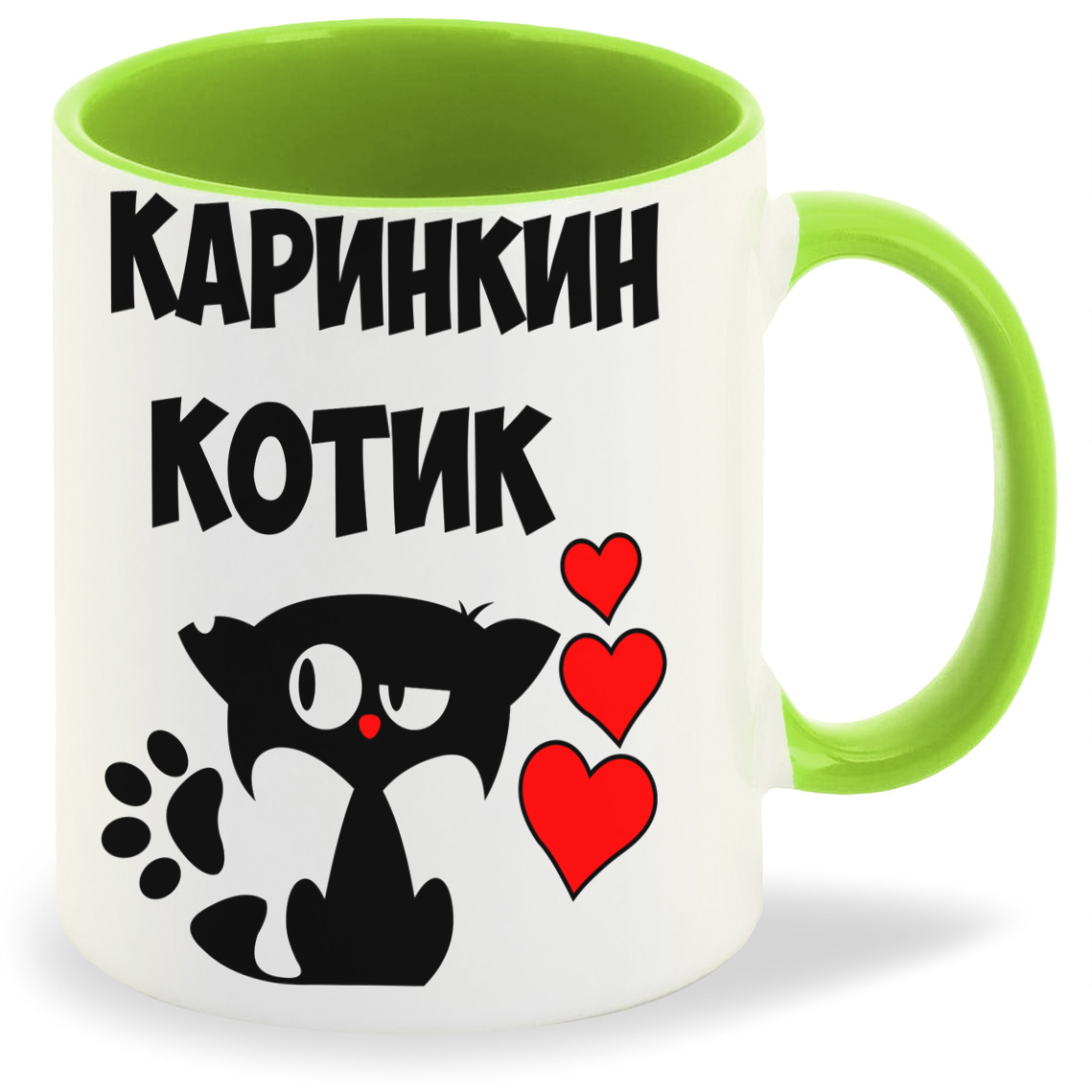 

Кружка CoolPodarok Каринкин котик, Каринкин котик