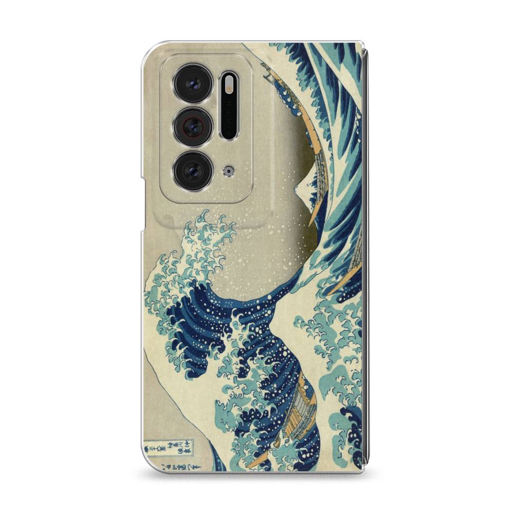 

Чехол Awog на Oppo Find N "Большая волна в Канагаве", Разноцветный, 259650-9