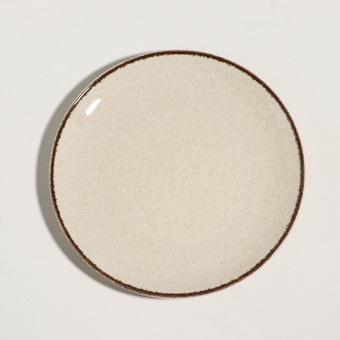 

Тарелка «Pearl», d=25 см, бежевая, фарфор