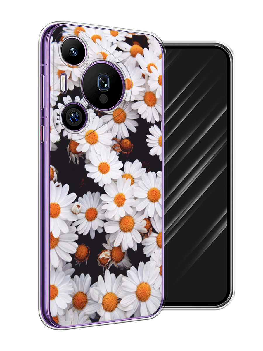 

Чехол Awog на Huawei Pura 70 Pro/70 Pro Plus "Ромашковое поле", Белый, 6124450-1