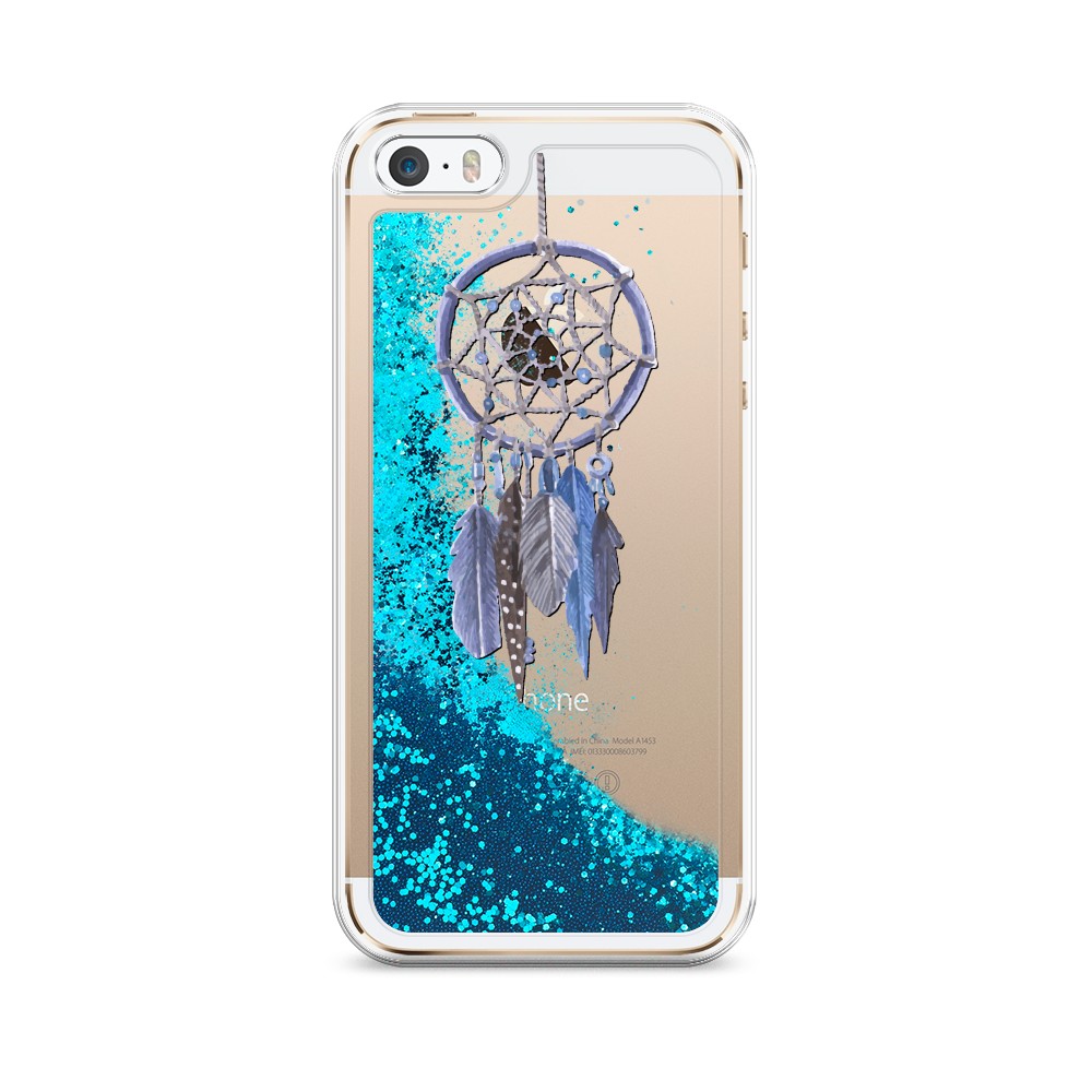 

Чехол Awog на Apple iPhone 5 / Айфон 5 "Синий ловец снов акварель", Разноцветный, 10393-1
