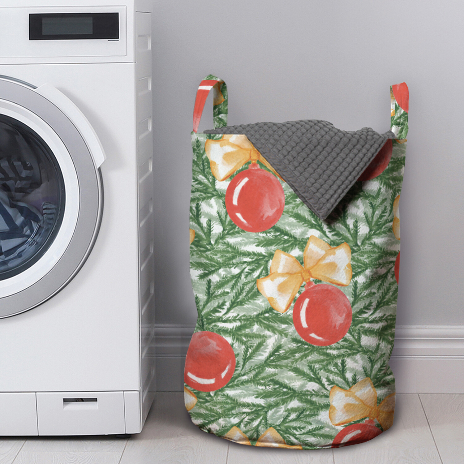 

Корзина для хранения вещей JoyArty "Акварельные шары на елке" 35x50 см, Зеленый, Акварельные шары на елке