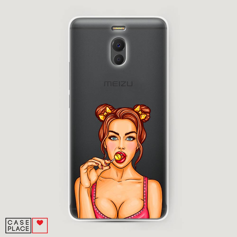 

Чехол Awog на Meizu M6 Note "Вкусный леденец", Бежевый;коричневый;розовый