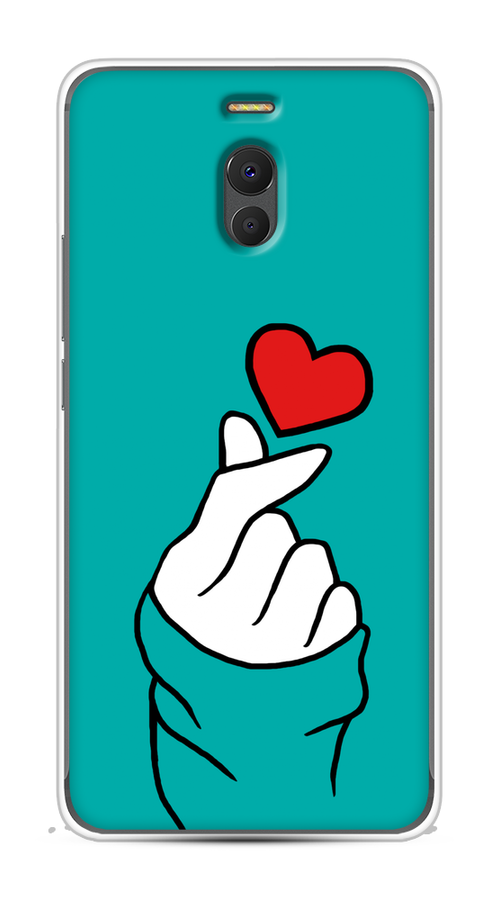 

Чехол Awog на Meizu M6 Note "Маленькое сердечко", Голубой;белый;красный, 72150-7