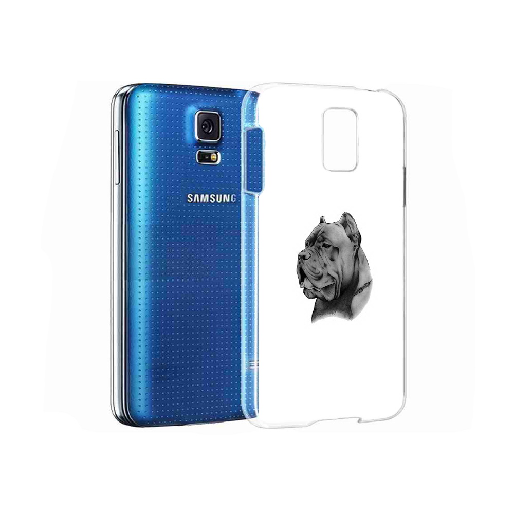 

Чехол MyPads Tocco для Samsung Galaxy S5 грозный бульдог (PT12196.512.300), Прозрачный, Tocco