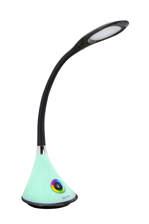 Лампа настольная светодиодная сенсорная с rgb, ночник. Ultra LIGHT UL622. 8 Вт. Черный