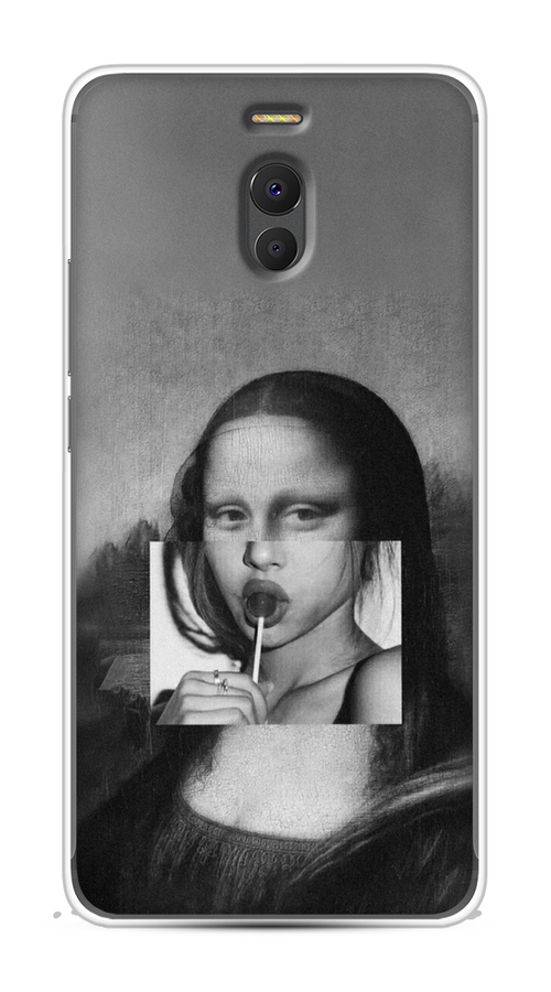 

Чехол Awog на Meizu M6 Note "Mona Lisa sucking lollipop", Серый, 72150-9