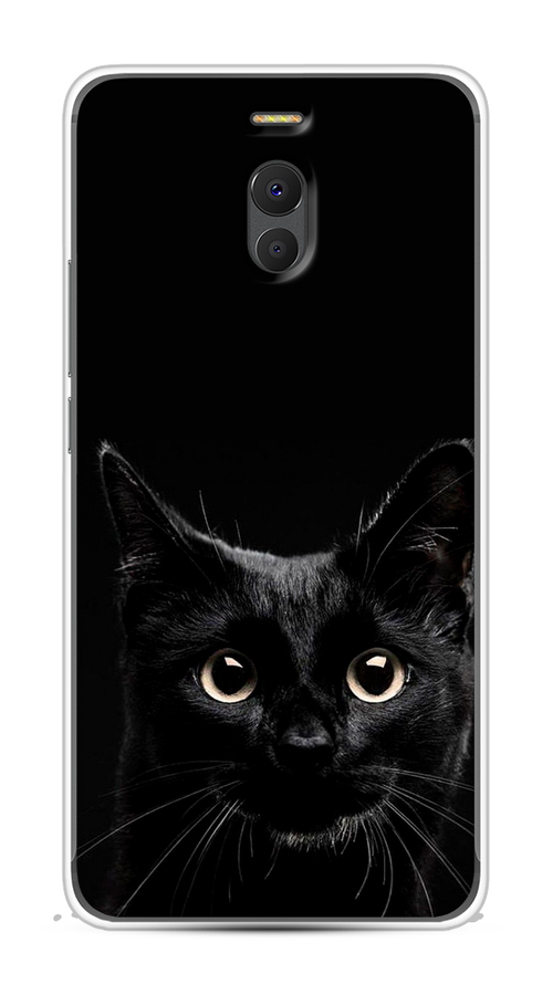 

Чехол Awog на Meizu M6 Note "Добрый кот", Черный, 72150-1