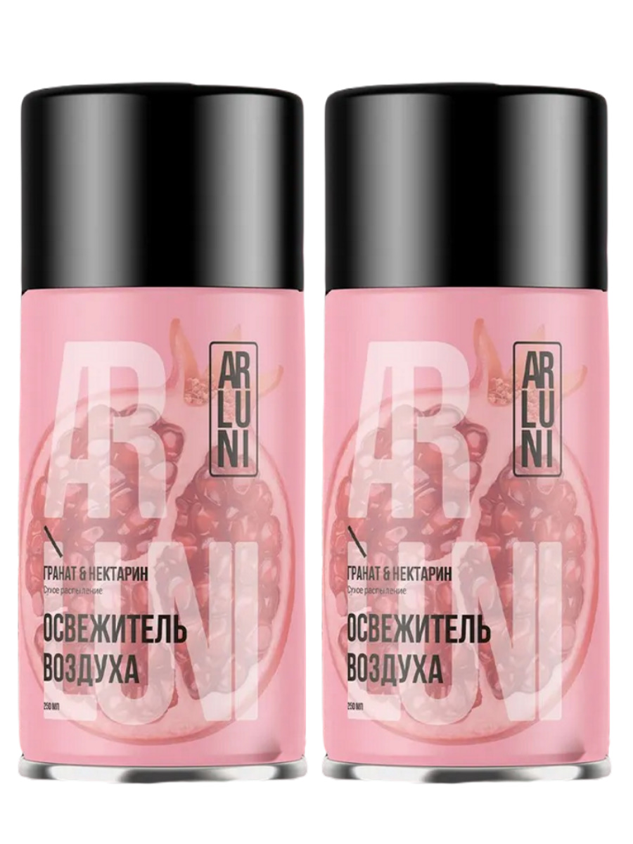 Освежитель воздуха Arluni Гранат и нектарин сменный баллон, 250 мл х 2 шт