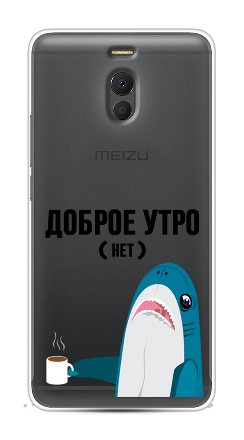 

Чехол Awog на Meizu M6 Note "Доброе утро", Синий;белый;черный, 72150-2