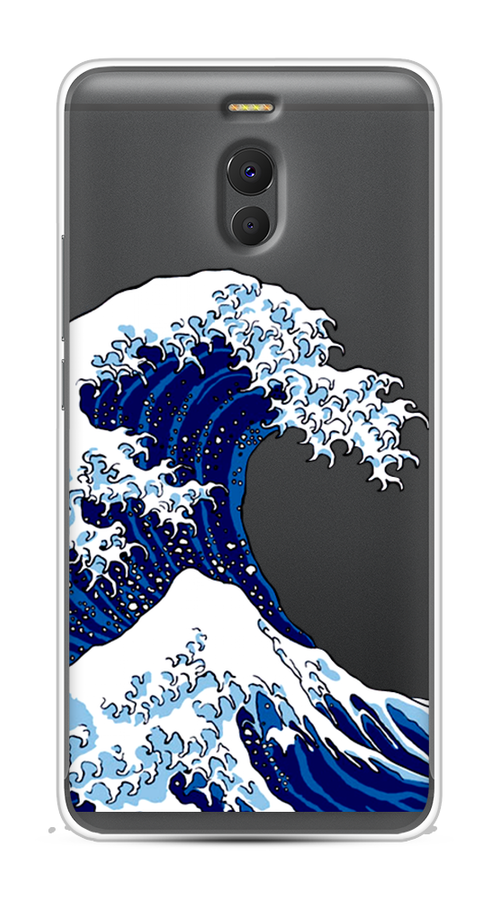 

Чехол Awog на Meizu M6 Note "Волна в Канагаве", Синий;белый, 72150-4