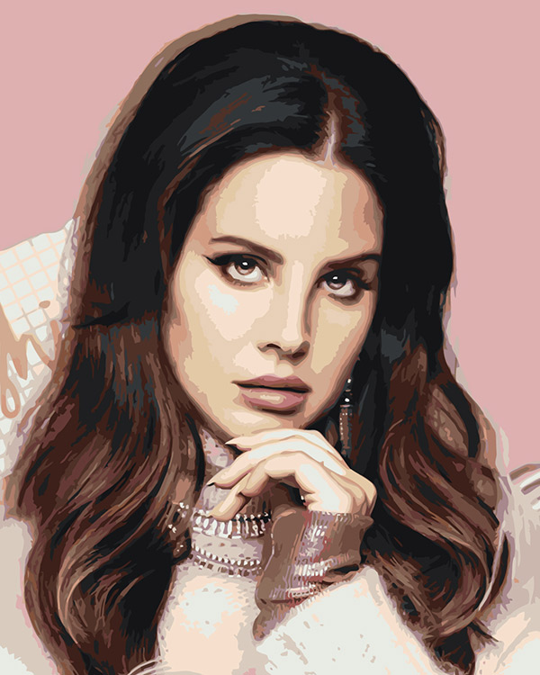 

Картина по номерам Цветное Lana Del Rey Лана Дель Рей 3