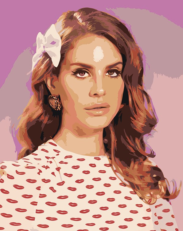 

Картина по номерам Цветное Lana Del Rey Лана Дель Рей 6