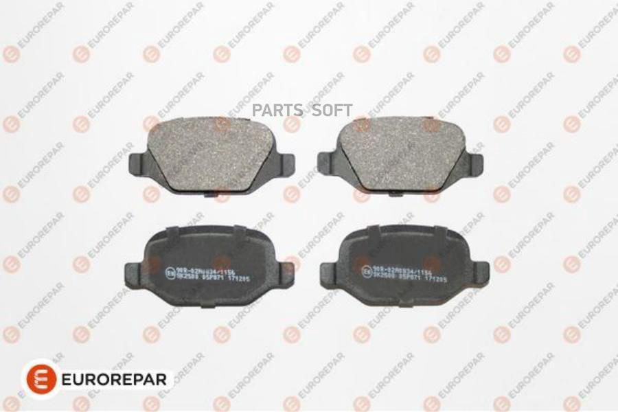 

Тормозные колодки EUROREPAR дисковые для Alfa Romeo 147 00/Fiat Linea 06 1617256880