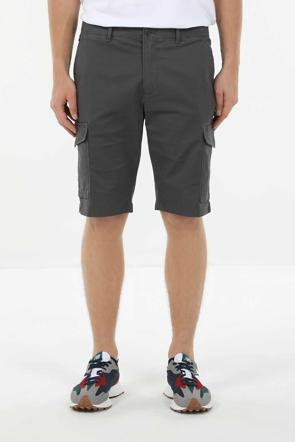 

Шорты мужские TOMMY HILFIGER MW0MW31244 серые 30, Серый, MW0MW31244