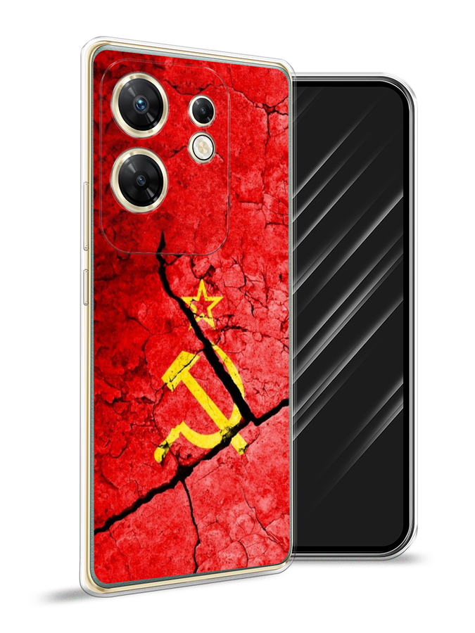 

Чехол Awog на Infinix Zero 30 4G "СССР", Красный;черный;желтый, 3105050-1