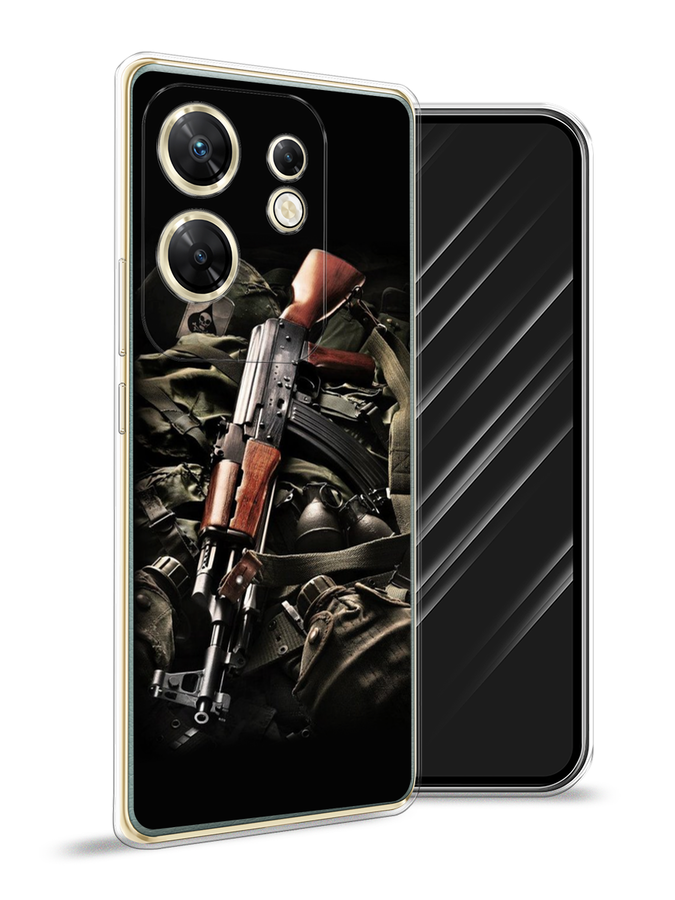 

Чехол Awog на Infinix Zero 30 4G "Автомат", Черный;коричневый;серый, 3105050-1