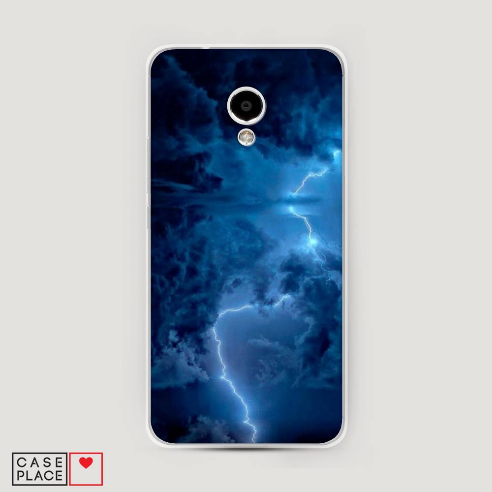

Чехол Awog на Meizu M5S "Молния", Синий, 72250-4