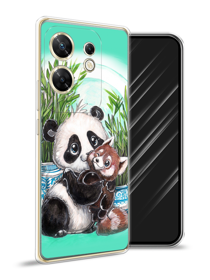 

Чехол Awog на Infinix Zero 30 4G "Друзья зверята", Бирюзовый;белый;черный, 3105050-1