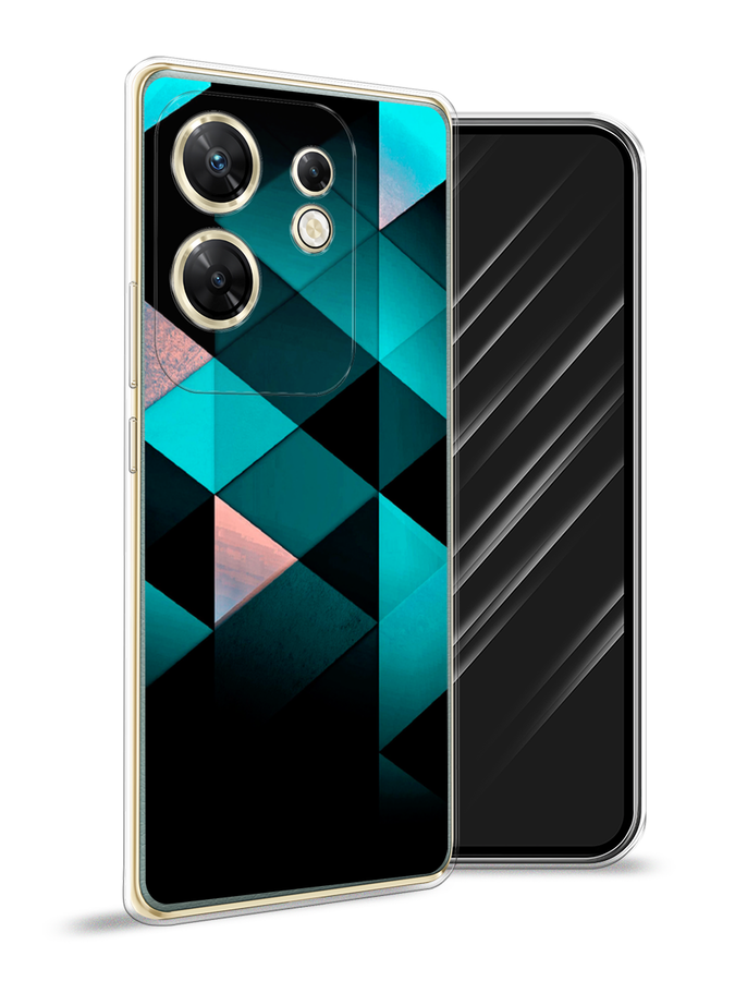 

Чехол Awog на Infinix Zero 30 4G "Геометрия 16", Бирюзовый;черный, 3105050-1