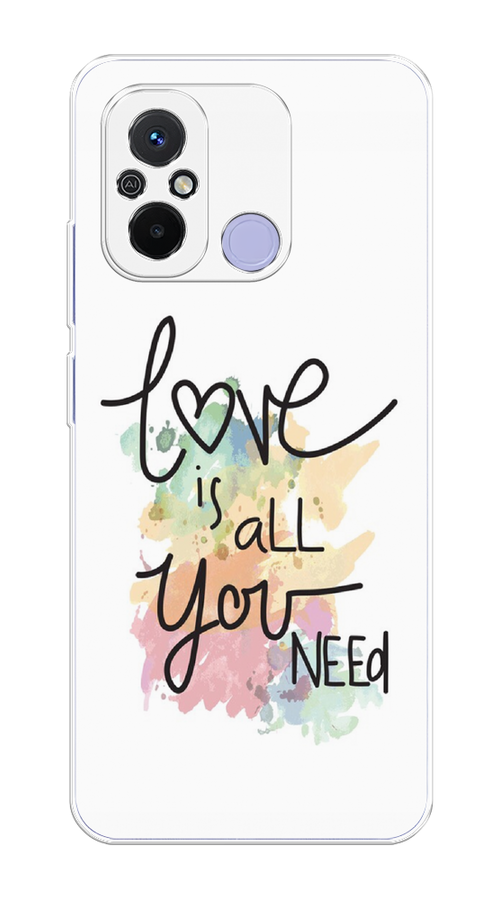 

Чехол Homey на Redmi 12C "Love is all you need", Белый;черный;зеленый, 317550-1