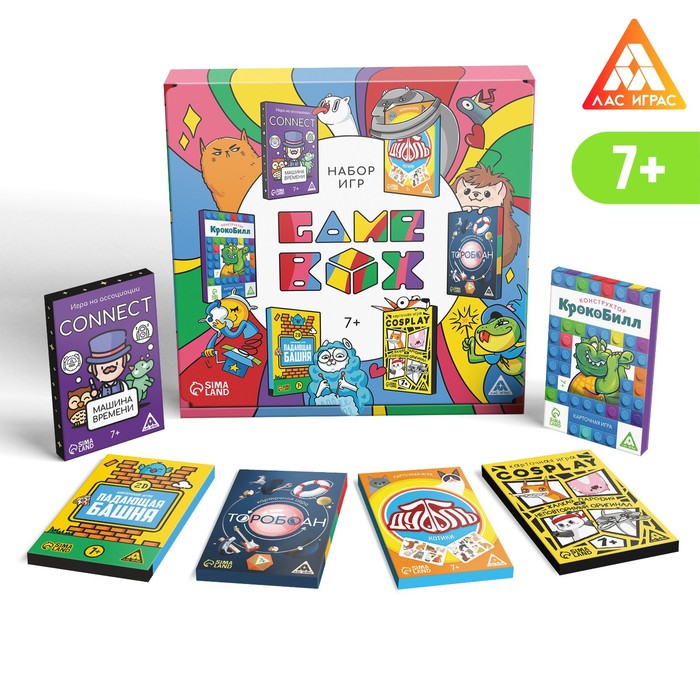 Набор игр «GAME BOX», 6 настольных игр, 7+