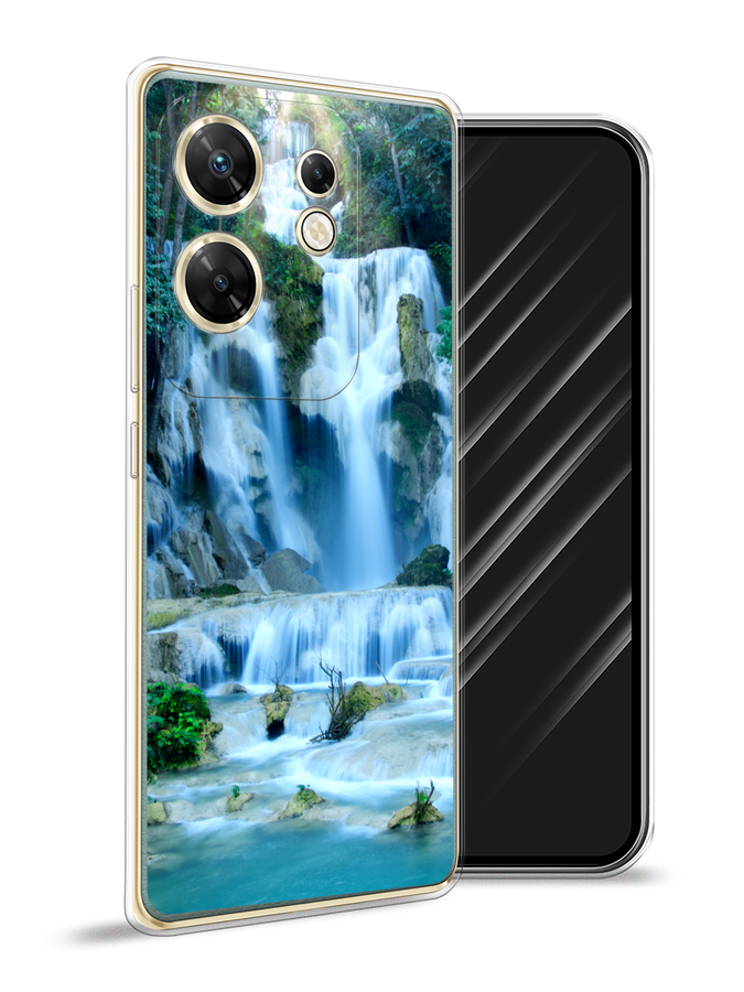 

Чехол Awog на Infinix Zero 30 4G "Водопад 8", Голубой;зеленый, 3105050-1