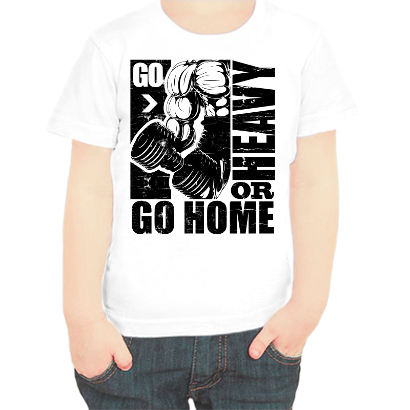 

Футболка мальчику белая 38 р-р go home or heavy, Белый, fdm_go_home_or_heavy