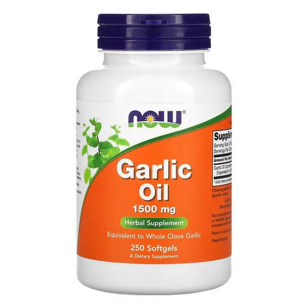 Купить Другие масла и жиры NOW Garlic Oil 250 капс.