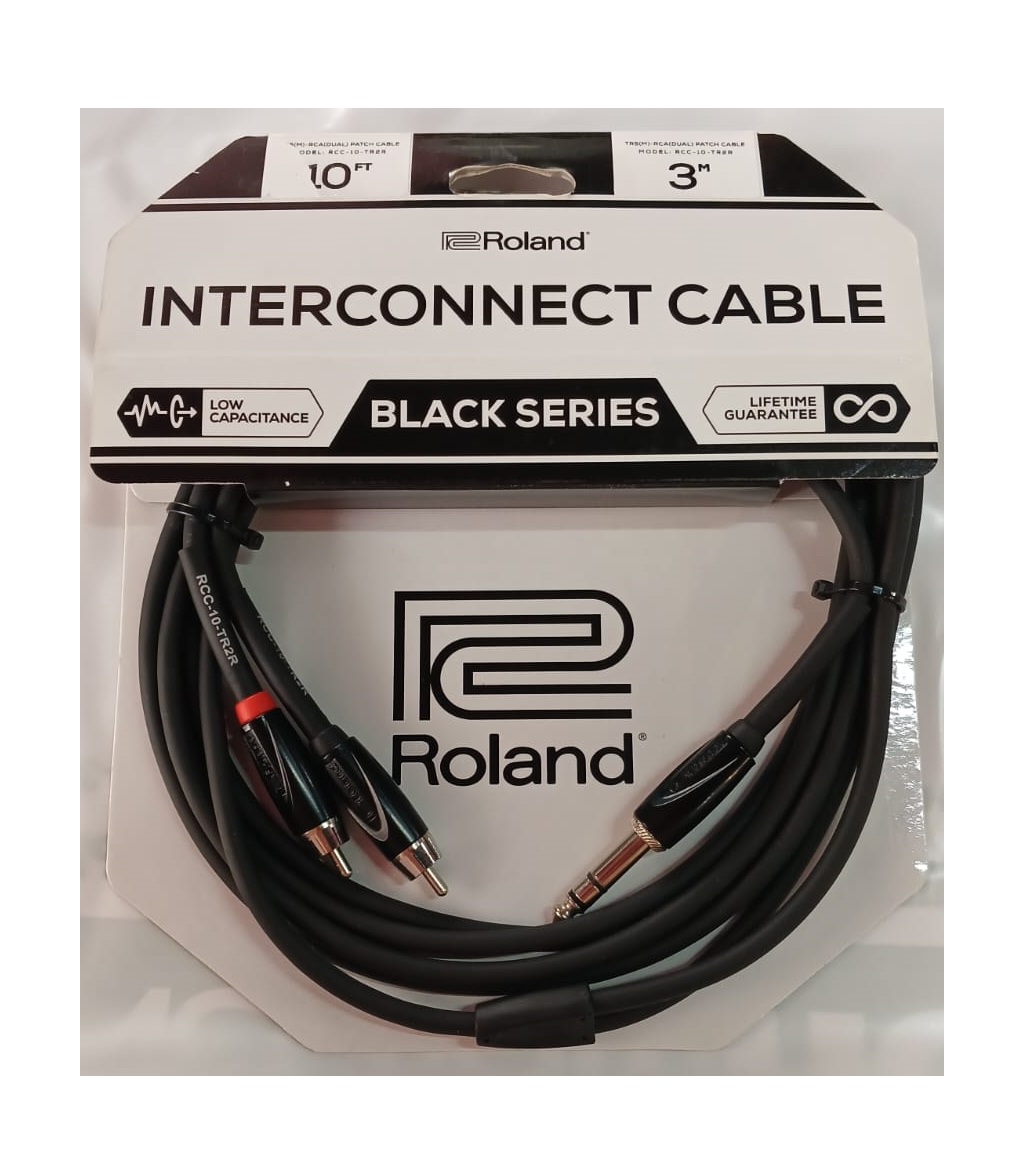 Инструментальный кабель Roland RCC-10-TR2R Black, 3 м