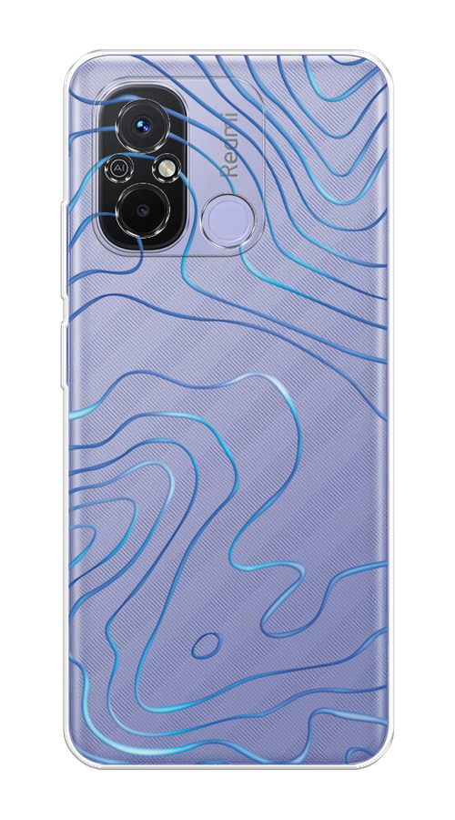 

Чехол Homey на Redmi 12C "Blue lines", Прозрачный;синий, 317550-1