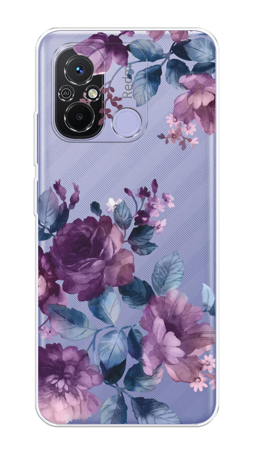 

Чехол Homey на Redmi 12C "Purple Blossoms", Синий;фиолетовый, 317550-1
