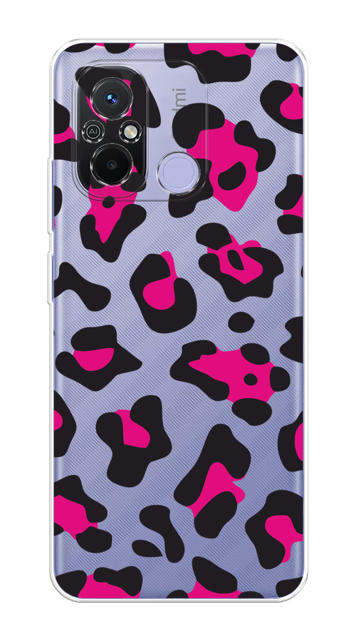

Чехол Homey на Redmi 12C "Pink cow spots", Черный;розовый, 317550-1