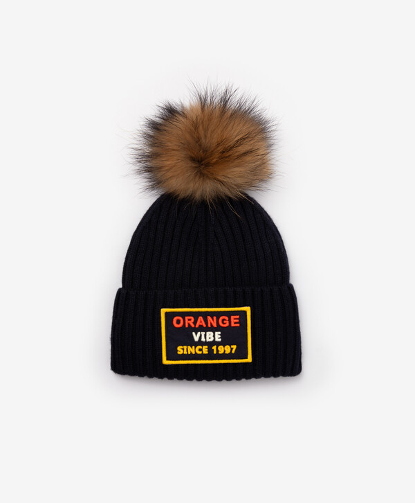 

Шапка вязаная на флисе с помпоном синяя для мальчика Gulliver, 50, 22405BMC7303, Синий, 22405BMC7303