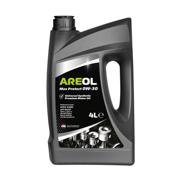 фото Areol max protect 0w30 (4l)_моторное масло! синт.\acea a3/b4, api sn/cf, mb 229.3/226.5, v