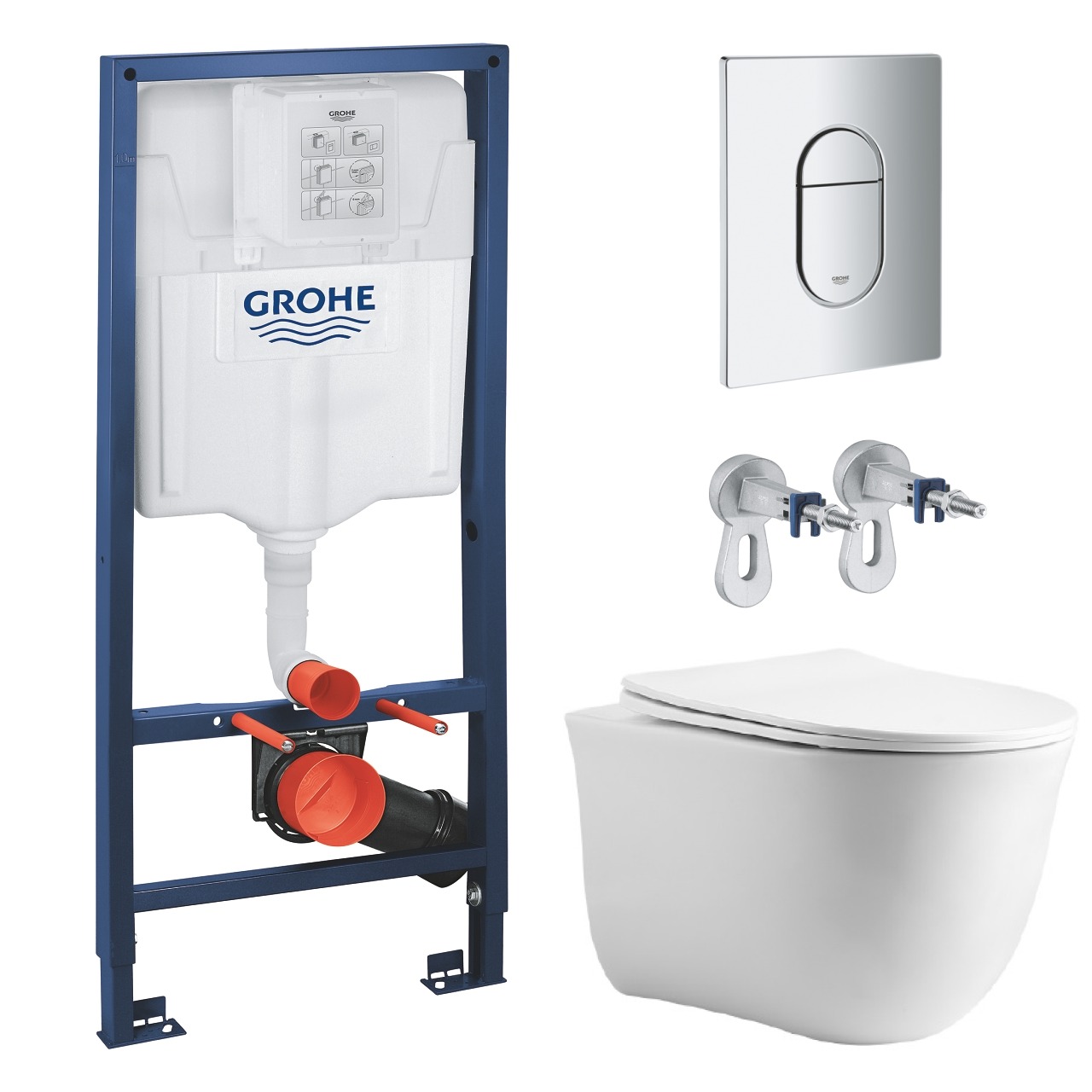 

Комплект инсталляции GROHE с унитазом Aquatek и сиденьем с микролифтом (NW0161/S)