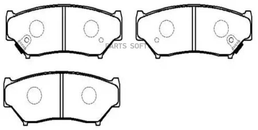 

Колодки тормозные дисковые SUZUKI: VITARA (5DOOR) 90.9- 1шт HSB HP8451