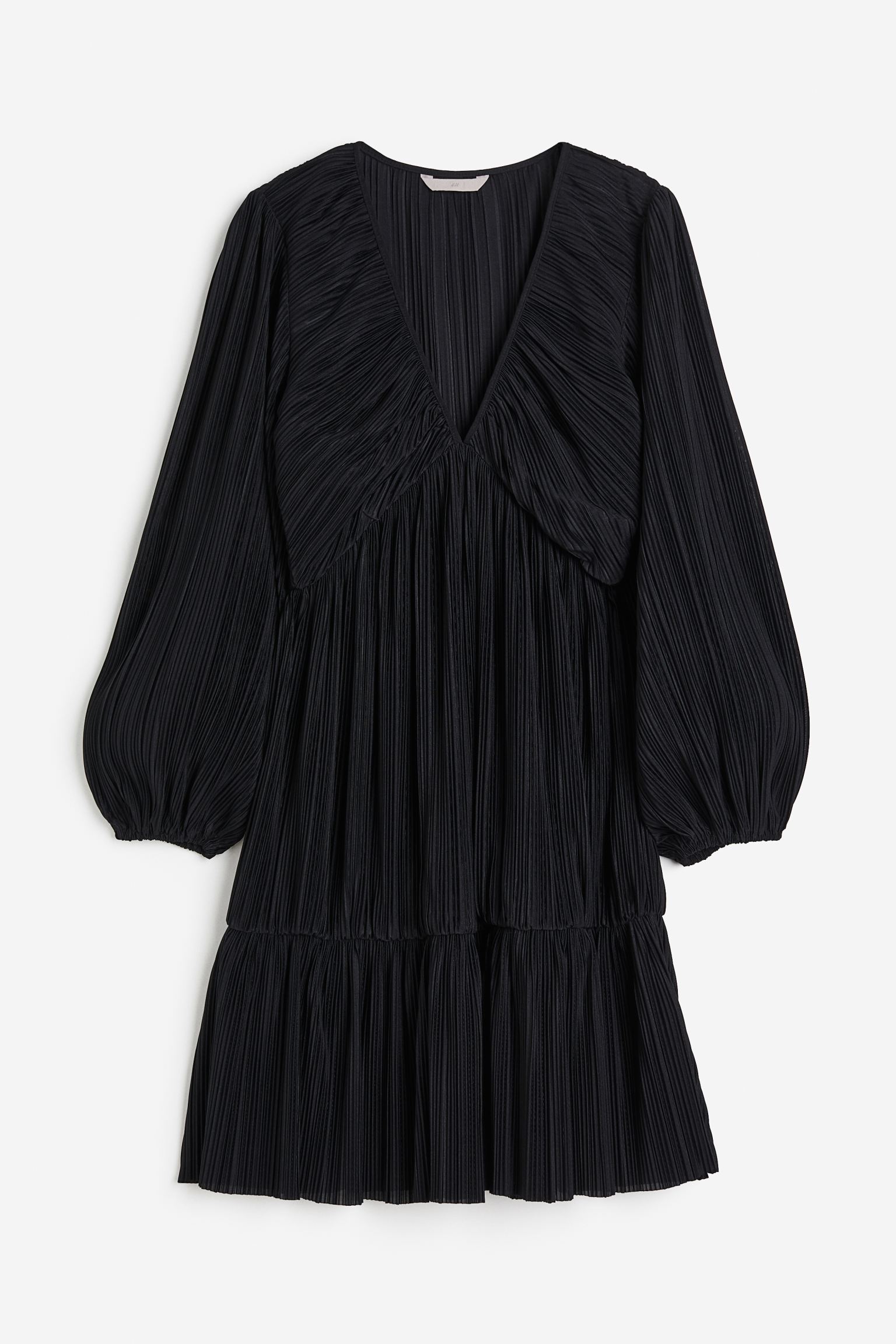 

Платье женское H&M 1172513005 черное S, Черный, 1172513005
