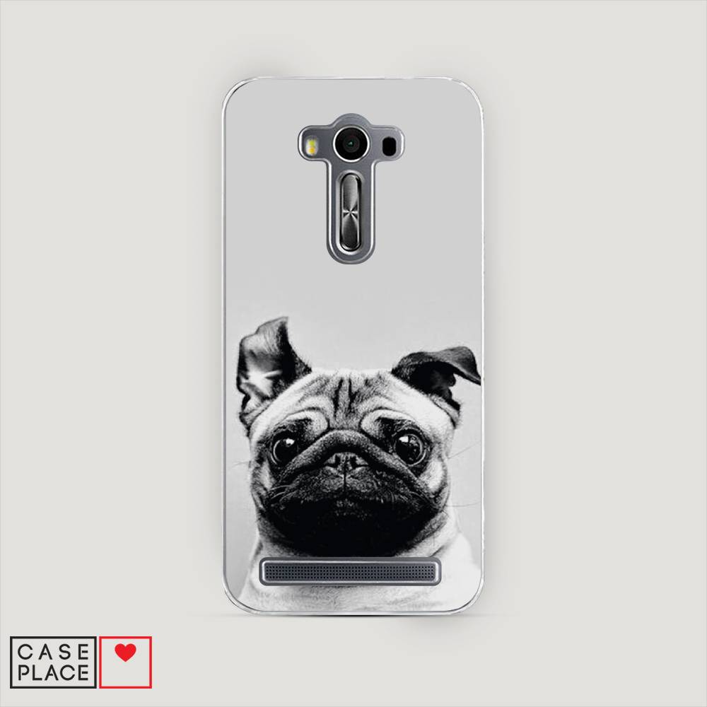 

Чехол Awog на Asus Zenfone 2 Laser ZE500KL "Ушастый мопс", Серый, 40150-1
