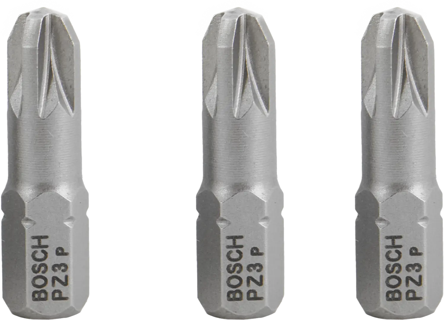 Бита крестовая Bosch Extra Hard 2607001562 PZ3x25 мм, 3 шт. бита для дрелей шуруповертов bosch pz 2 45мм xh diy 2609255957