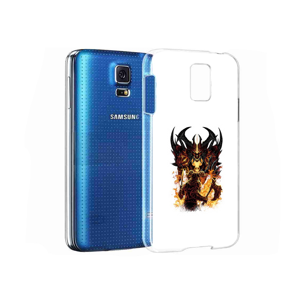 

Чехол MyPads Tocco для Samsung Galaxy S5 демон shadow fiend (PT12196.512.318), Прозрачный, Tocco