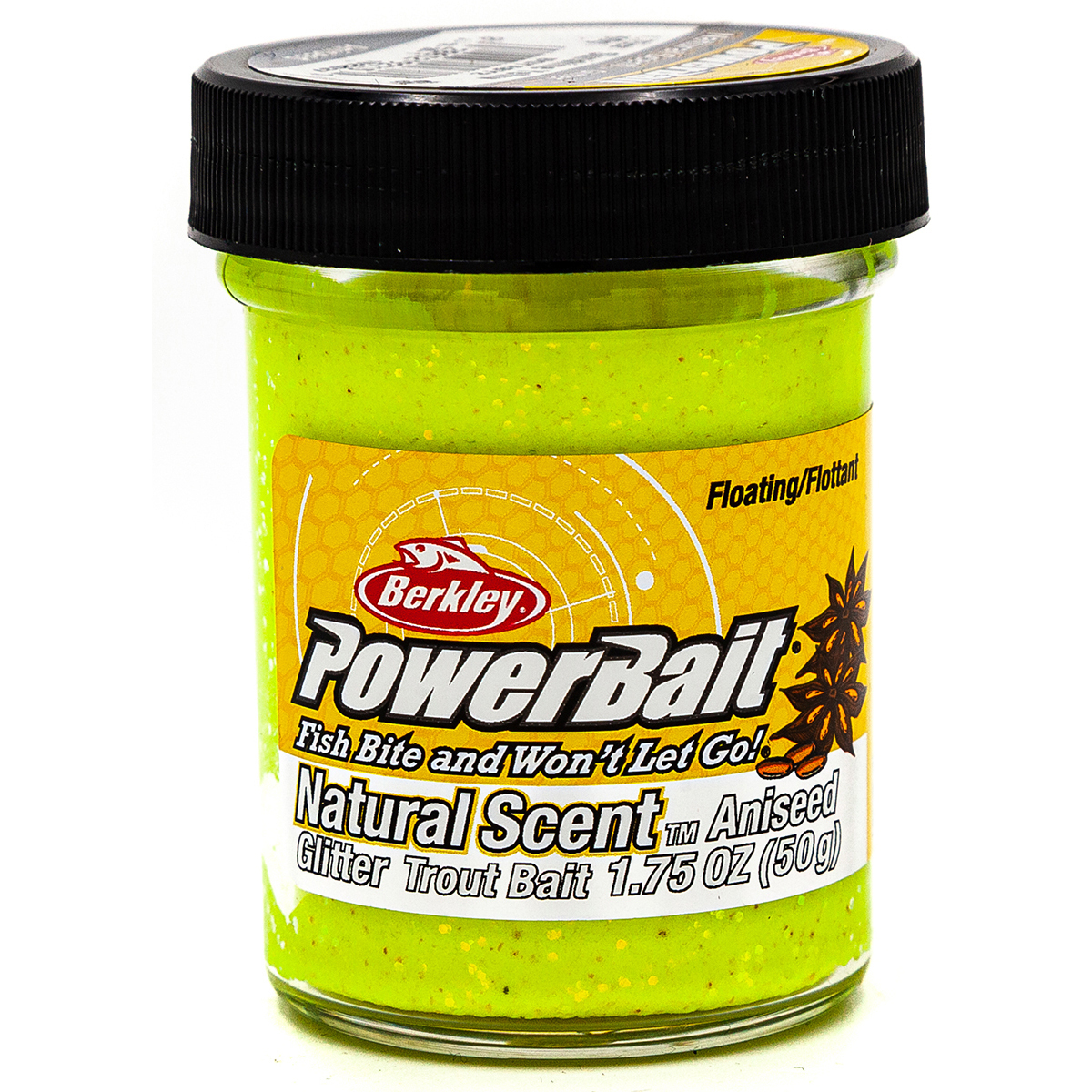 

Форелевая паста Berkley PowerBait Natural Scent Glitter 50 гр Анис, Желтый, Зеленый, PowerBait Natural Scent