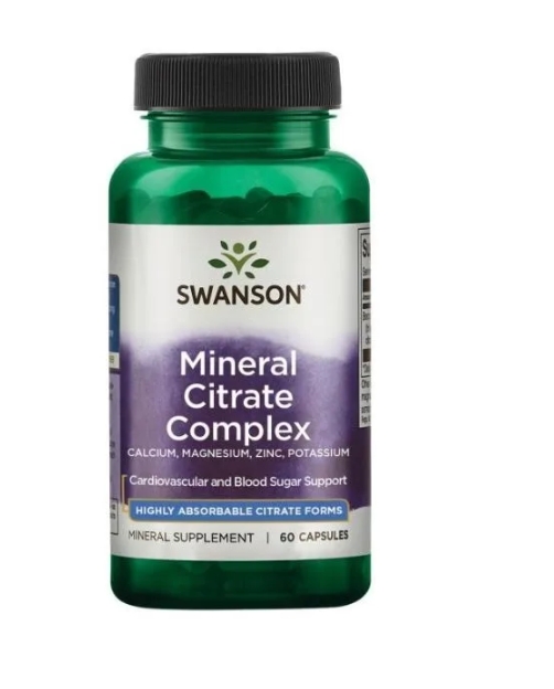 Минеральный комплекс Swanson Mineral Citrat 60 капсул