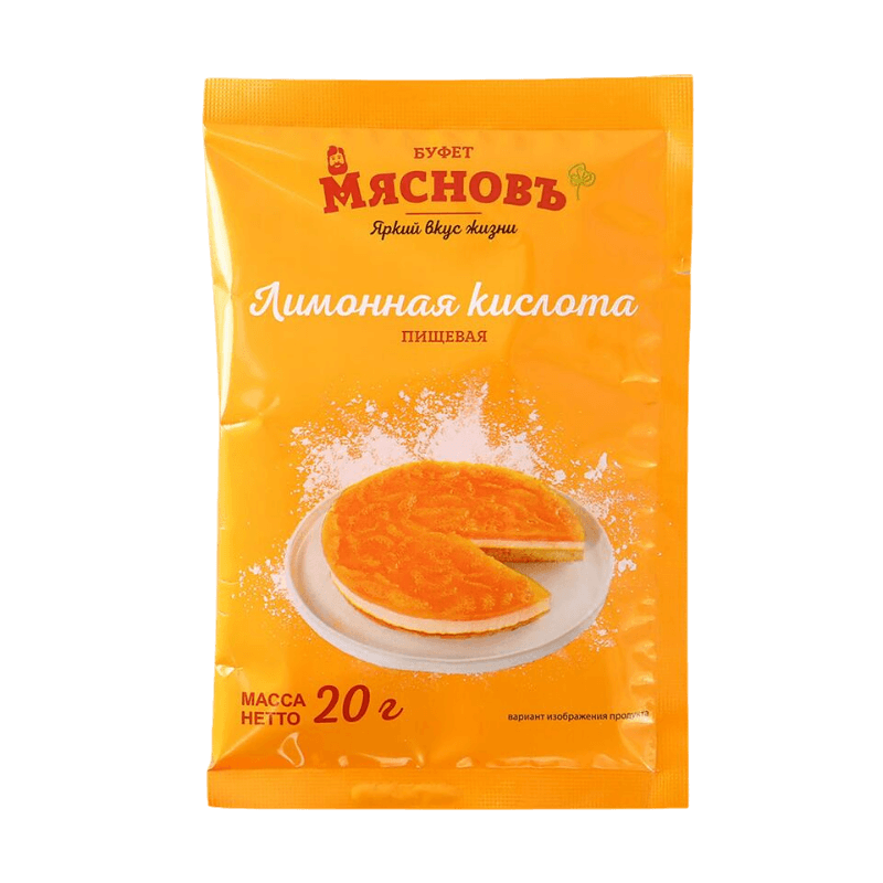Лимонная кислота МясновЪ БУФЕТ 20 г 19₽